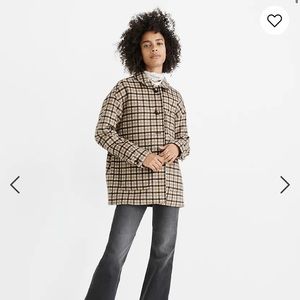 Madewell plaid kenwright jacket. Xs